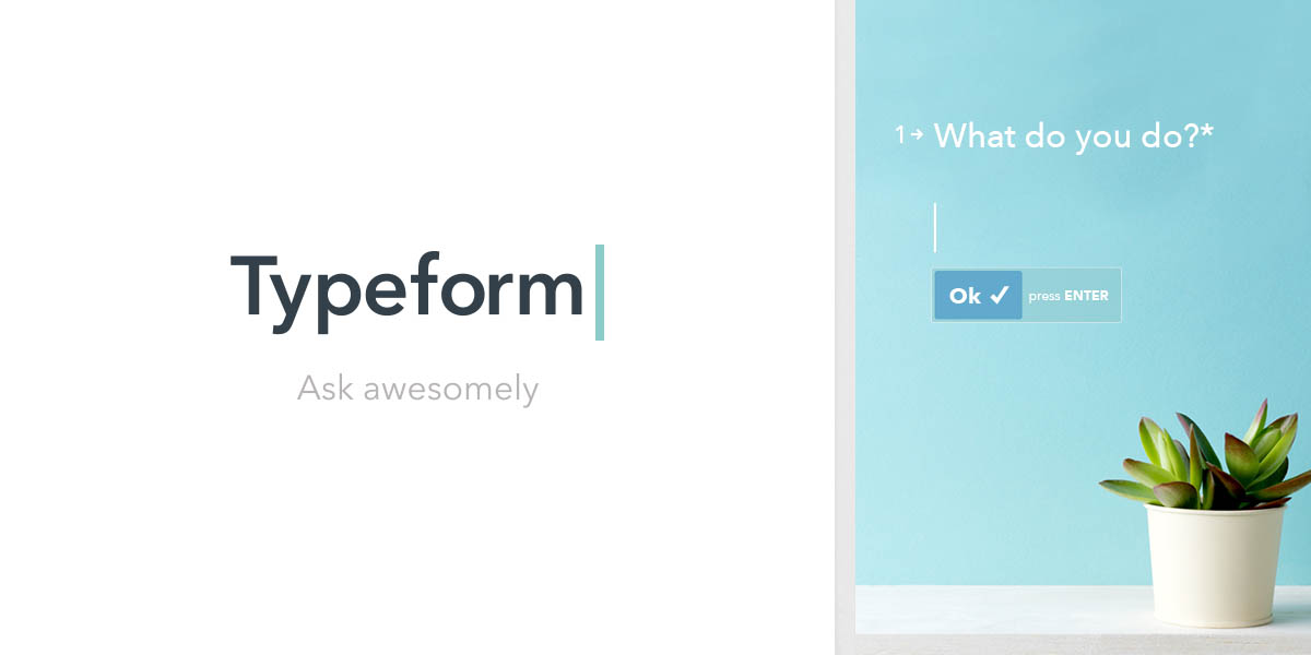 TYPEFORM ONLINE FORM BUILDER AND LEAD GENERATOR: QUESTION YOUR CUSTOMERS INSIDE OUT